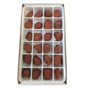 Jasper Red Rough Stone Box - 24 Pcs